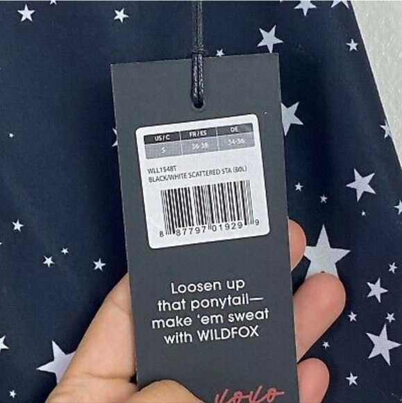 WILDFOX SWEAT Black Scattered Star Leggings Size Small - Picture 9 of 10